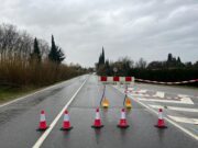 Tallades set carreteres a les comarques gironines per inundacions, entre elles l’N-260 a Llançà