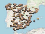 Mapa en temps real de balises V16 actives a Espanya