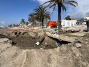 Obres de reparació a l’estació de bombament d’aigües residuals del passeig de Roses