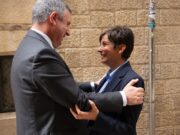 La ministra Isabel Rodríguez, en una visita a la Diputació de Girona per abordar l’habitatge