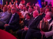 Miquel Noguer assisteix a la presa de possessió de Joan Laporta com a nou president del FC Barcelona