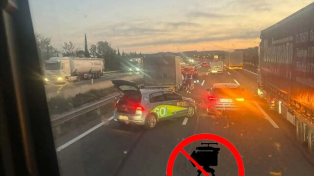 Imatge de l'accident a Garrigàs (Anti-radar Catalunya)